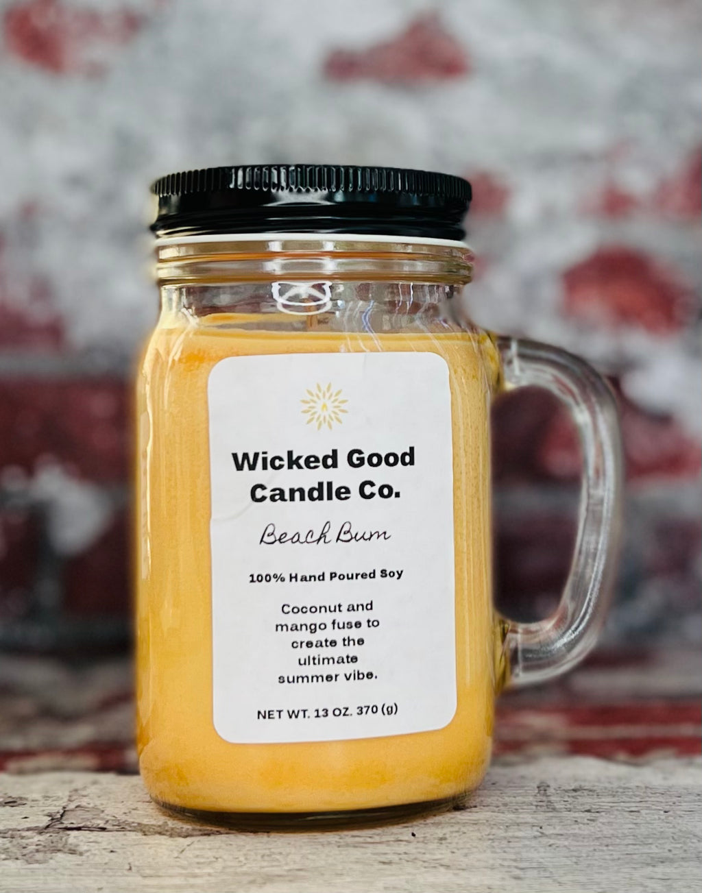 13 oz Mason Jar Candle - Choose Your Scent