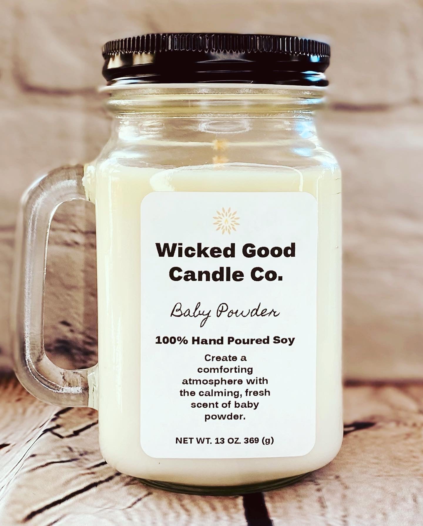 13 oz Mason Jar Candle - Choose Your Scent