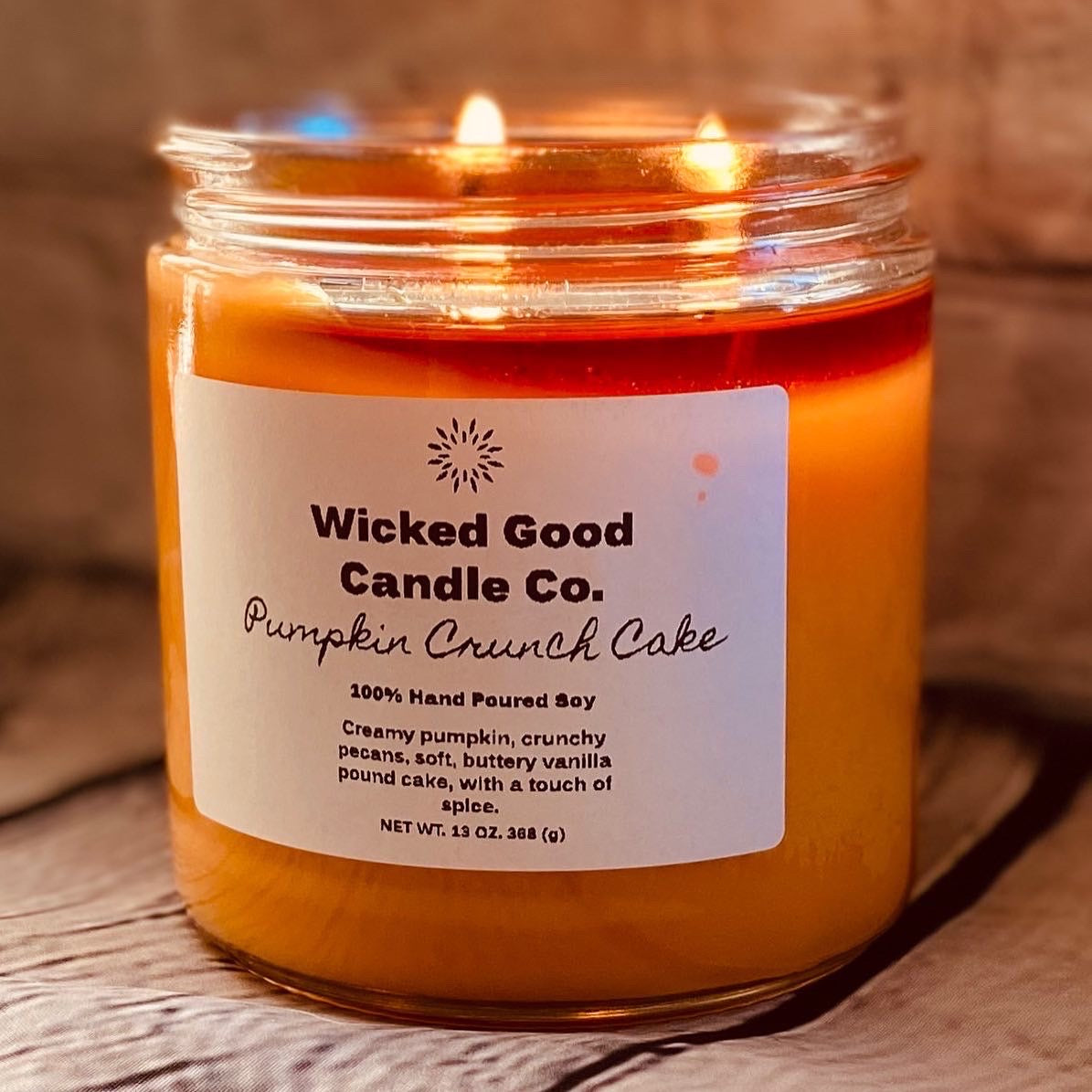 13 oz Double Wick Candle - Choose Your Scent
