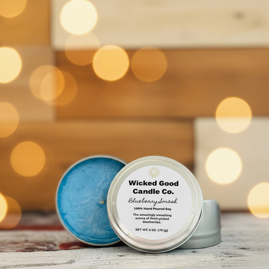 Blueberry Smash 8oz Candle Tin