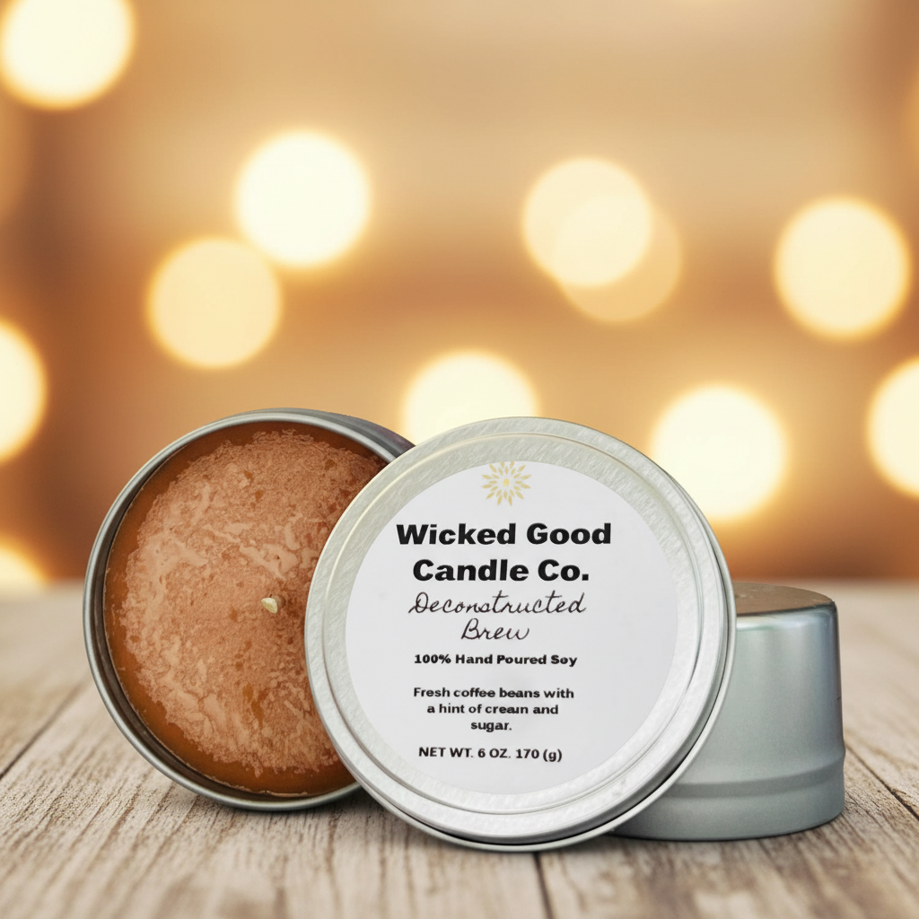 Deconstructed Brew 8oz Candle Tin