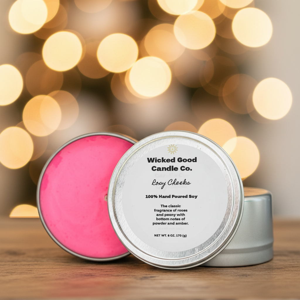 Rosy Cheeks 8oz Candle Tin