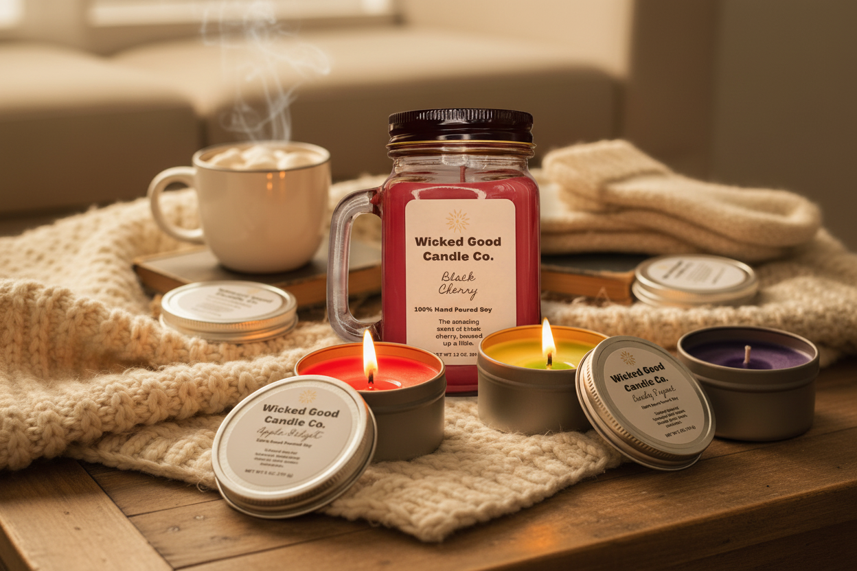 Wicked Good Candle Co. product assortment